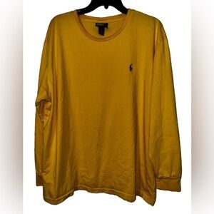 Polo Ralph Lauren Long Sleeve Crewneck Yellow Shirt